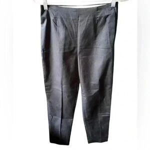 Tommy Hilfiger size 6 black side zip stretch cotton twill trousers/slacks NWT.